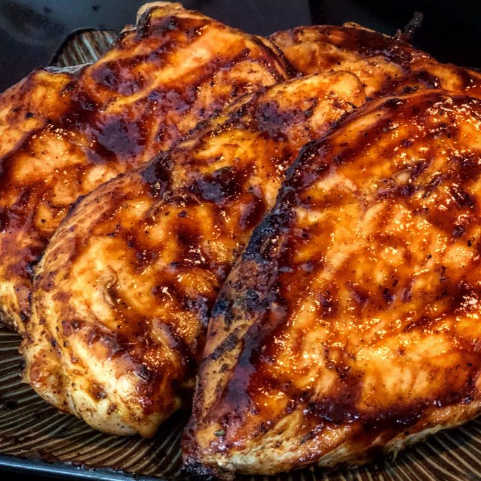 Simple Chicken Breast on the Green Mountain Grills Jim Bowie