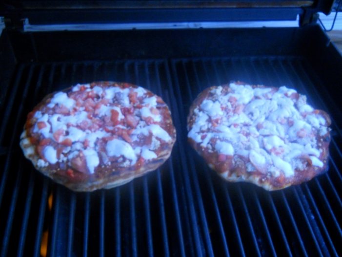 Pizza on the Weber Genesis!