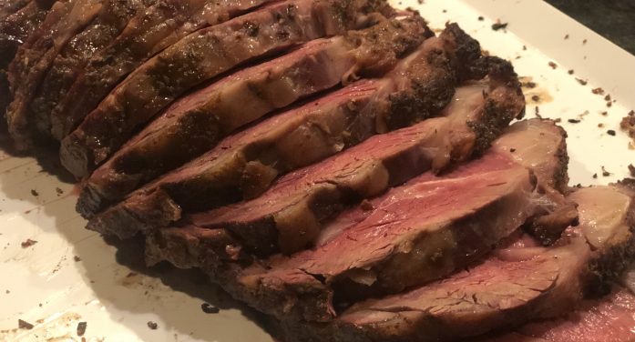 Smoked Prime Rib on Green Mountain Grills Jim Bowie